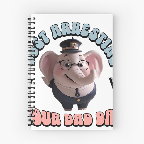 Item preview, Elephant Police: Bad Days Wanted!, Bad Days? We've Got You Covered! designed and sold by Touched by  Starlight.