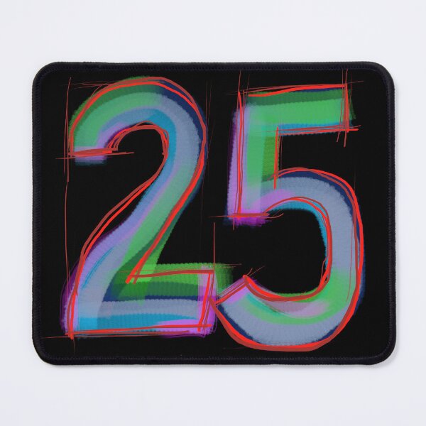 Item preview, 25 Twenty-Five Funny Gifts For Fans Of Numbers And Colorful Drawings designed and sold by ZIPsketch.