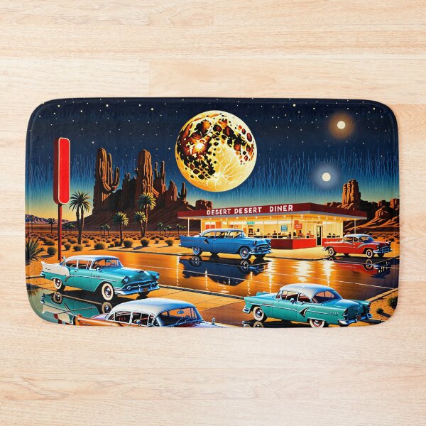 Item preview, Starlit Retro Bistro: A Blend of Nostalgic and Futuristic Cuisine designed and sold by PanoramaPrints.