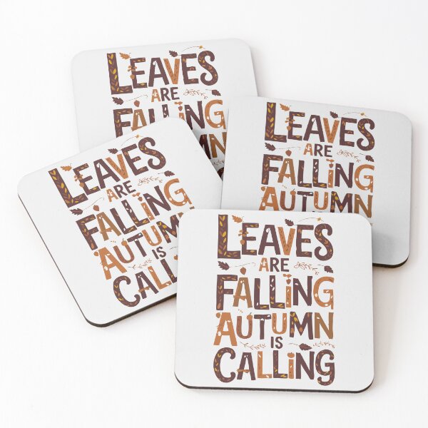 Item preview, Sticker T-Shirt Design Trending: Leaves are Falling, Autumn is Calling designed and sold by ForeverPrintsOK.
