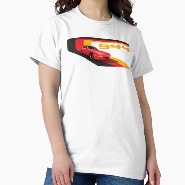 Item preview, Porsche 944 turbo retro with german colors illustration designed and sold by blackdogshop.