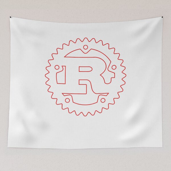 Item preview, Rust (Transparent/Red) Logo Long Sleeve T-Shirt designed and sold by Rainwater Merch.