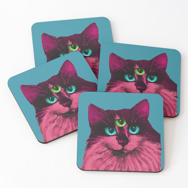 Item preview, Pink Cat with third eye open designed and sold by alisonm47.