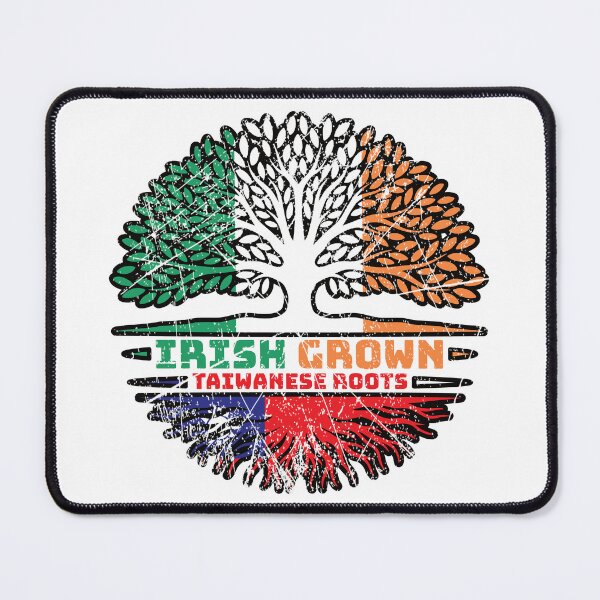Item preview, Taiwan Taiwanese Irish Ireland Tree Roots Flag designed and sold by FlagX.