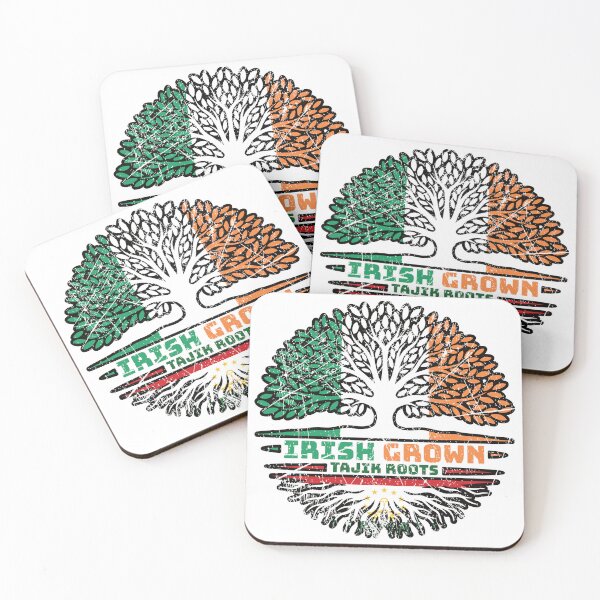 Item preview, Tajikistan Tajik Irish Ireland Tree Roots Flag designed and sold by FlagX.