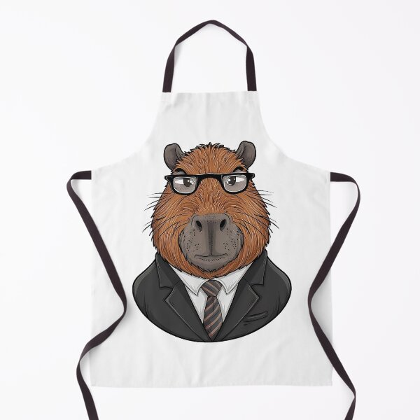 Item preview, Cute Capybara In Suit - Funny Gentleman In Glasses designed and sold by canvadreamer444.