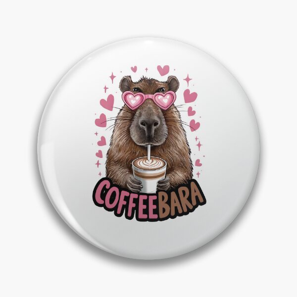 Item preview, Coffeebara Capybara Coffedrinker designed and sold by Printed-Memes.