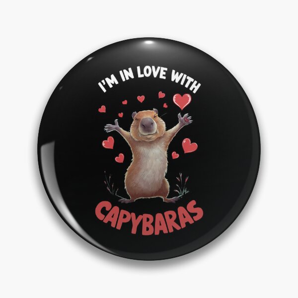 Item preview, Heart Love In Love With Capybara designed and sold by Printed-Memes.