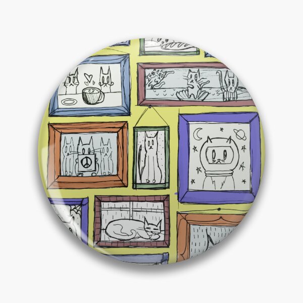 Item preview, Cats in Picture Frames Cute Pattern designed and sold by alisonm47.