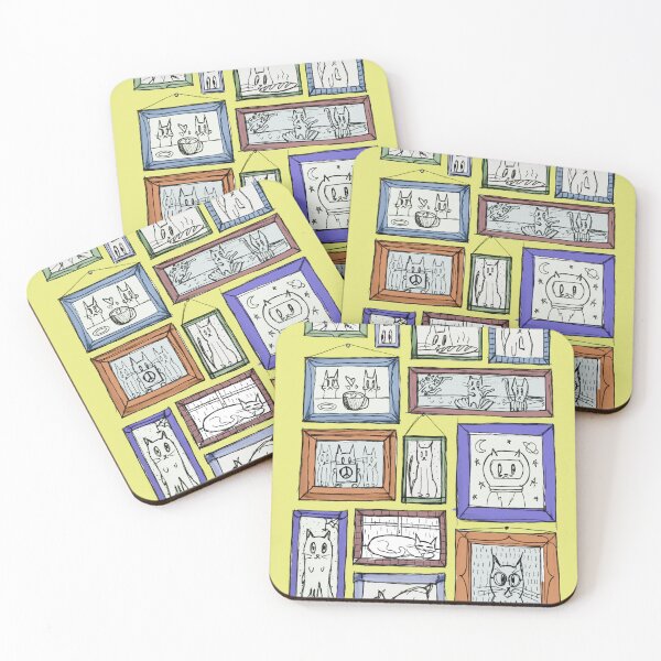 Item preview, Cats in Picture Frames Cute Pattern designed and sold by alisonm47.