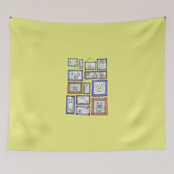 Item preview, Cats in Picture Frames Cute Pattern designed and sold by alisonm47.