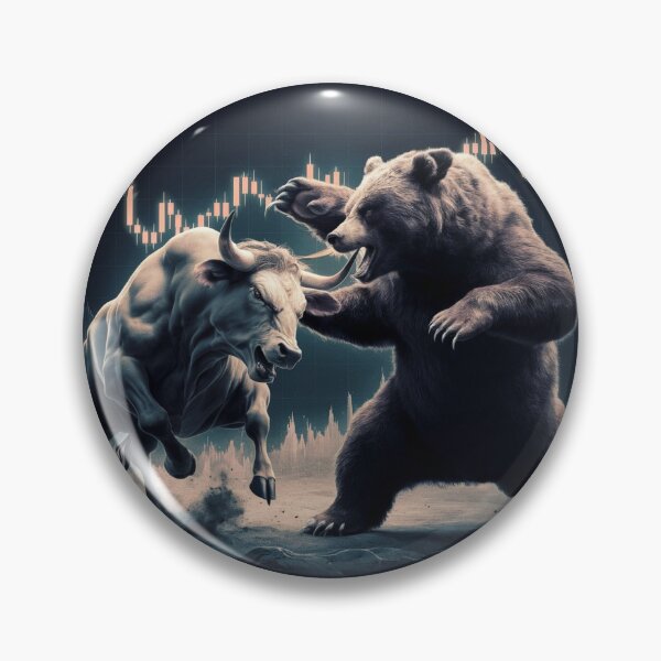 Item preview, bull and bear confrontation over the cryptocurrency market designed and sold by Marsik1982.