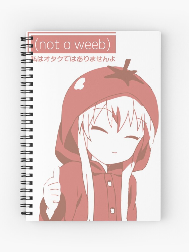 Undercover Weeb Disguise Spiral Notebook By Joeybombastic Redbubble