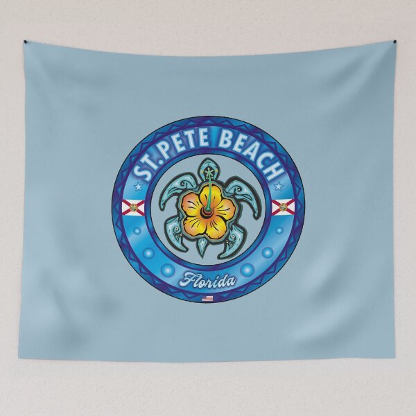 Item preview, St. Pete Beach Florida sea turtle hibiscus designed and sold by studioss76.