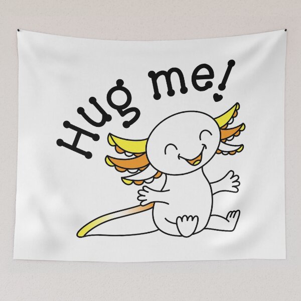 Item preview, Hug me! Cute Axolotl in Maverique Pride colors designed and sold by JoyfulJen.
