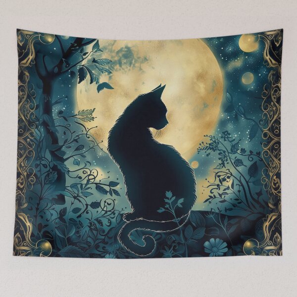 Item preview, Moon night cat designed and sold by SpookyBat.