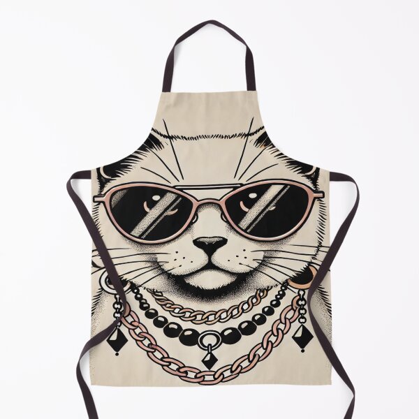 Item preview, Minimalist Cat in 80s Fashion designed and sold by Genady.
