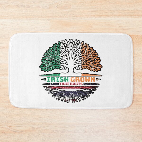 Item preview, Thailand Thai Irish Ireland Tree Roots Flag designed and sold by FlagX.