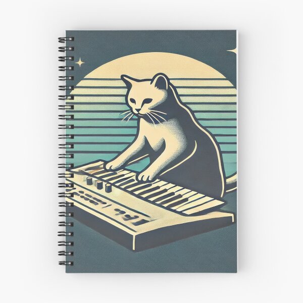 Item preview, Minimalist Cat Playing Synthesizer designed and sold by Genady.