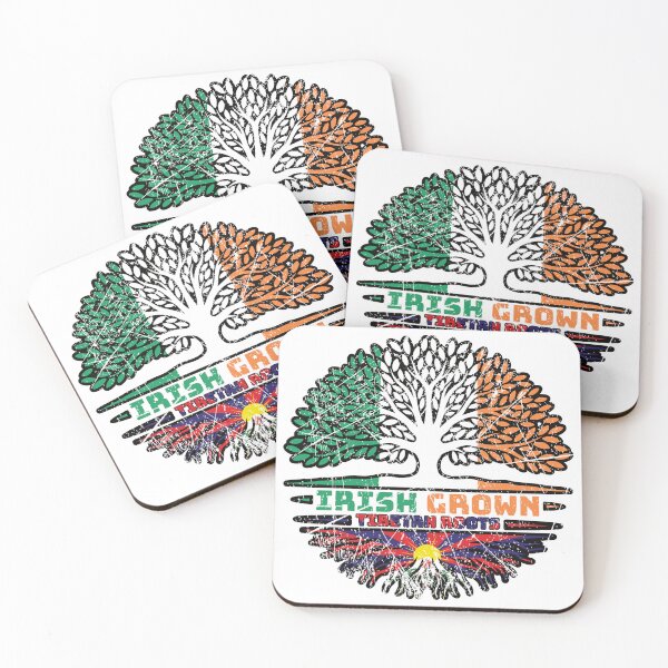Item preview, Tibet Tibetan Irish Ireland Tree Roots Flag designed and sold by FlagX.