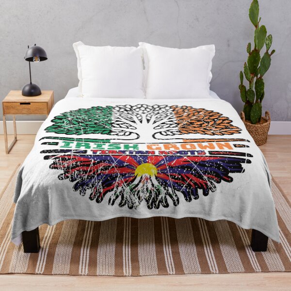 Item preview, Tibet Tibetan Irish Ireland Tree Roots Flag designed and sold by FlagX.