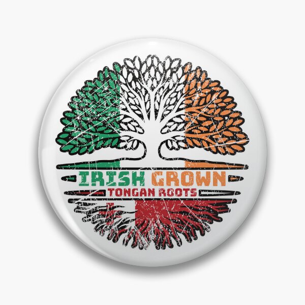 Item preview, Tonga Tongan Irish Ireland Tree Roots Flag designed and sold by FlagX.