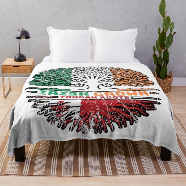 Item preview, Tonga Tongan Irish Ireland Tree Roots Flag designed and sold by FlagX.