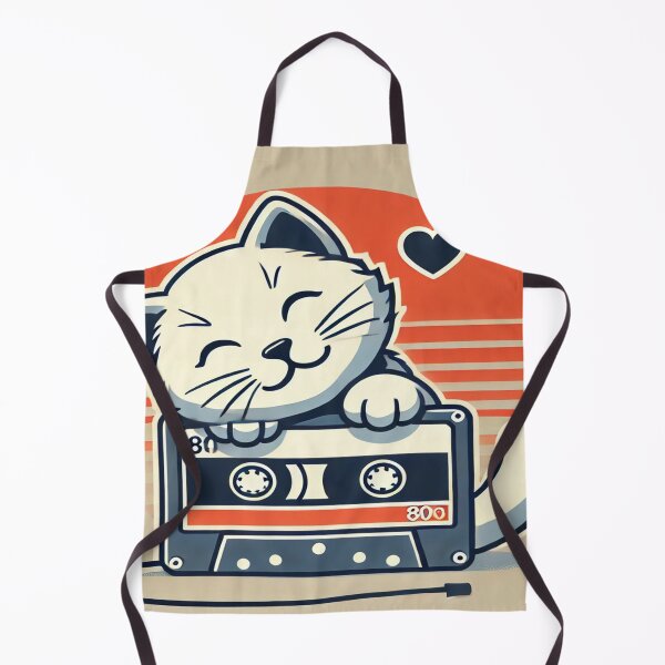 Item preview, Minimalist Kitten with 80s Cassette Player designed and sold by Genady.