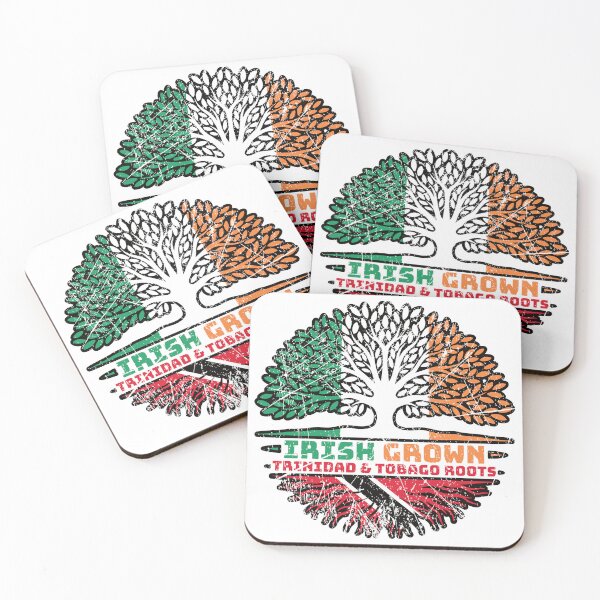 Item preview, Trinidad y Tobago Trinidad y Tobago Irlanda Irlanda Raíces de árboles Bandera designed and sold by FlagX.