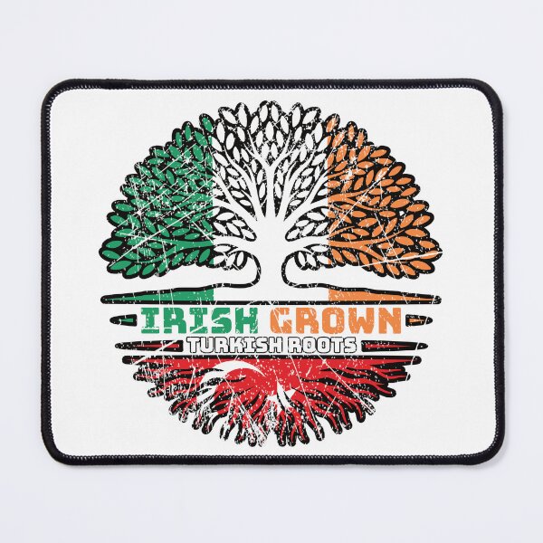 Item preview, Turkey Turkish Irish Ireland Tree Roots Flag designed and sold by FlagX.