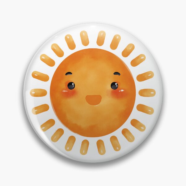 Item preview, Cute little sun in digital watercolor designed and sold by NineSketch.
