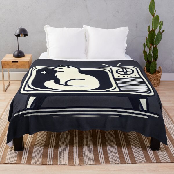 Item preview, Minimalist Cat on 80s Television designed and sold by Genady.