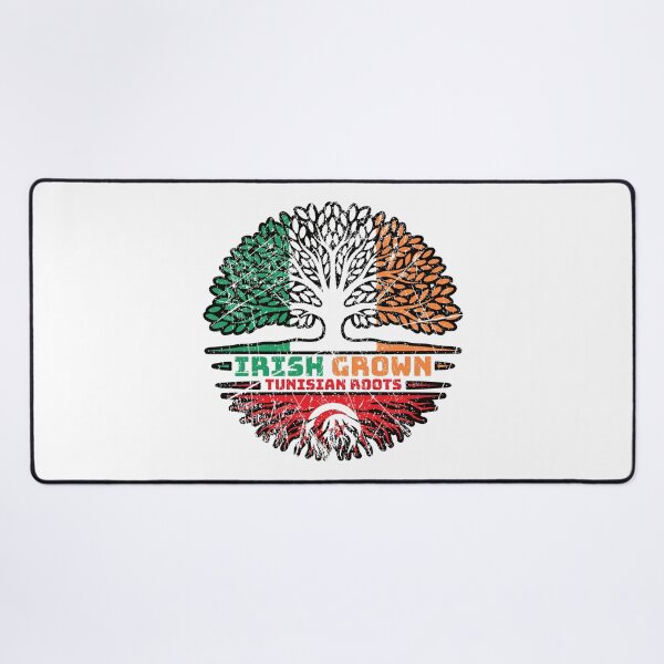 Item preview, Tunisia Tunisian Irish Ireland Tree Roots Flag designed and sold by FlagX.