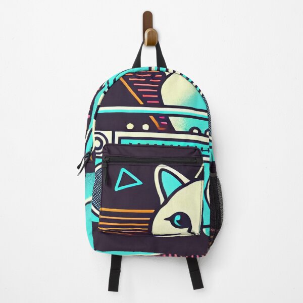 Item preview, Minimalist Cat with 80s Boom Box designed and sold by Genady.