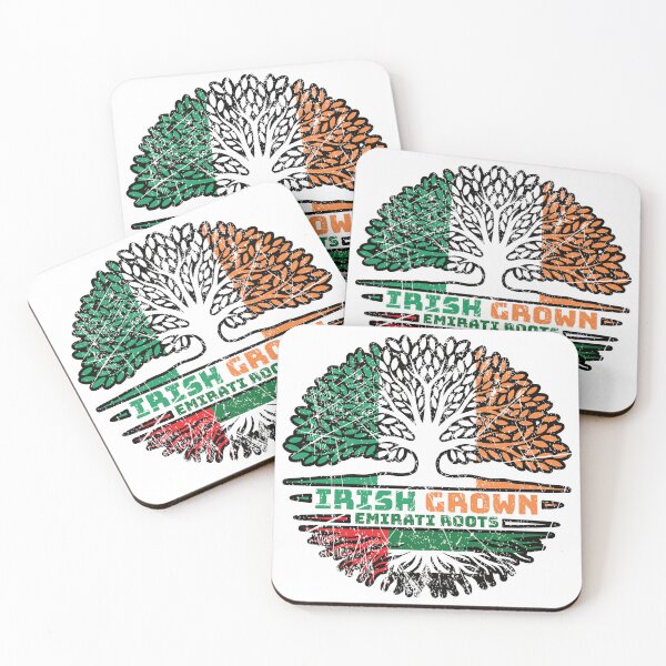 Item preview, United Arab Emirates Emirati Irish Ireland Tree Roots Flag designed and sold by FlagX.