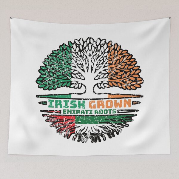 Item preview, United Arab Emirates Emirati Irish Ireland Tree Roots Flag designed and sold by FlagX.
