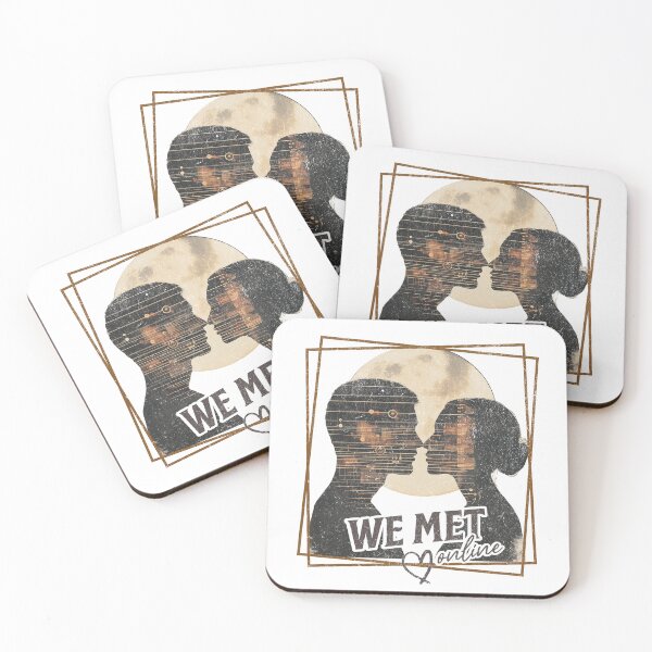 Item preview, Dating T-Shirt - we met online designed and sold by AmberCottage.