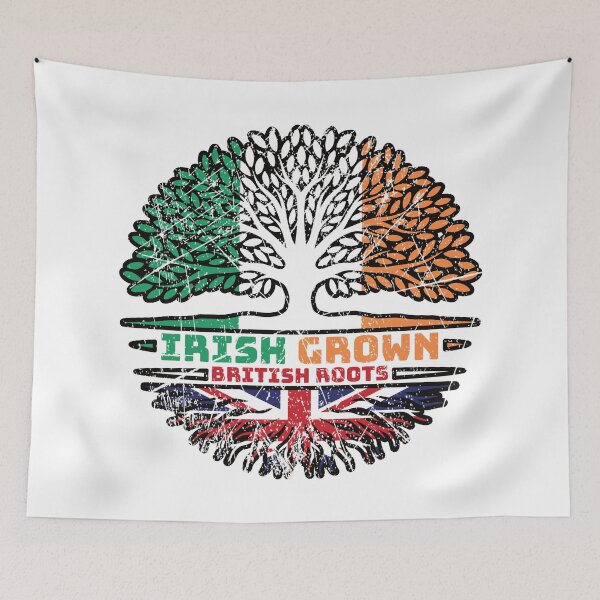 Item preview, Uk United Kingdom British Irish Ireland Tree Roots Flag designed and sold by FlagX.