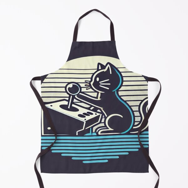 Item preview, Minimalist Cat with 80s Arcade Joystick designed and sold by Genady.