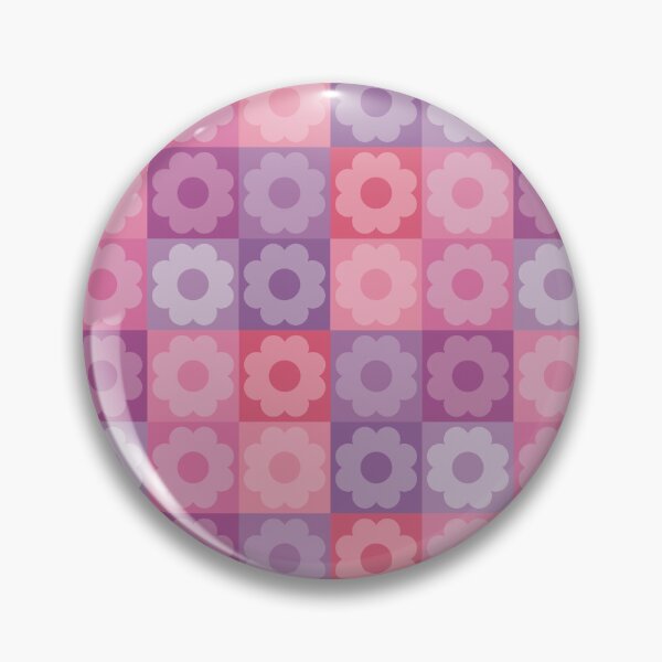 Item preview, Checkerboard Floral- Pinks and Purples designed and sold by jenjamesdesign.
