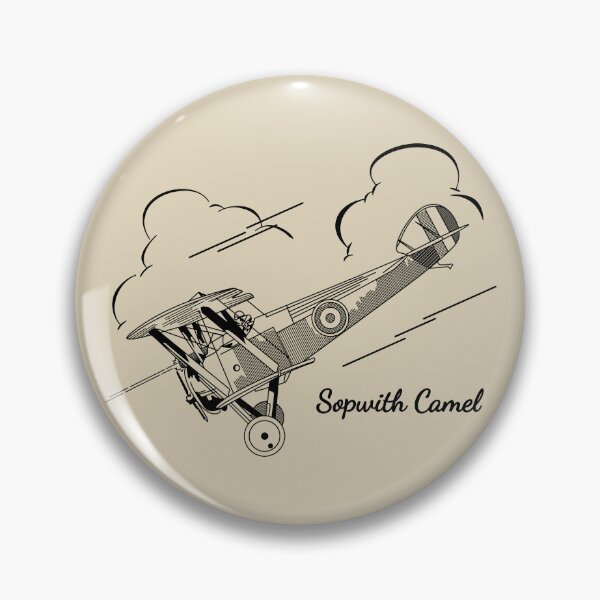 Item preview, Sopwith Camel British Biplane Fighter Aircraft Flying Clouds designed and sold by MilitaryMart.