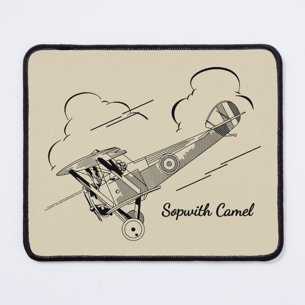 Item preview, Sopwith Camel British Biplane Fighter Aircraft Flying Clouds designed and sold by MilitaryMart.