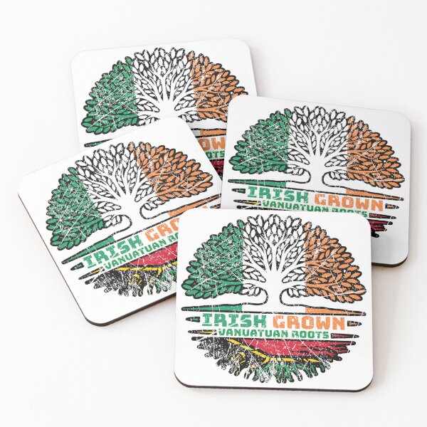 Item preview, Vanuatu Vanuatuan Vanuan Irish Ireland Tree Roots Flag designed and sold by FlagX.