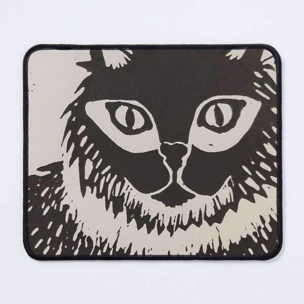 Item preview, Black Cat - Linoleum Cut Print designed and sold by Jamie Taylor.