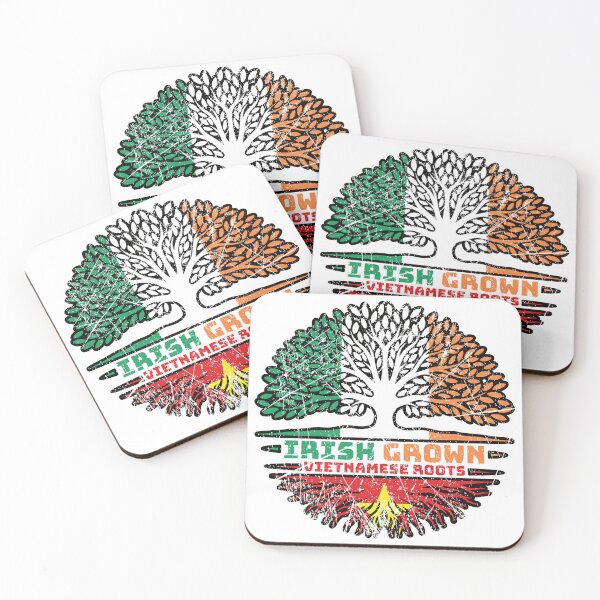 Item preview, Vietnamese Vietnam Irish Ireland Tree Roots Flag designed and sold by FlagX.