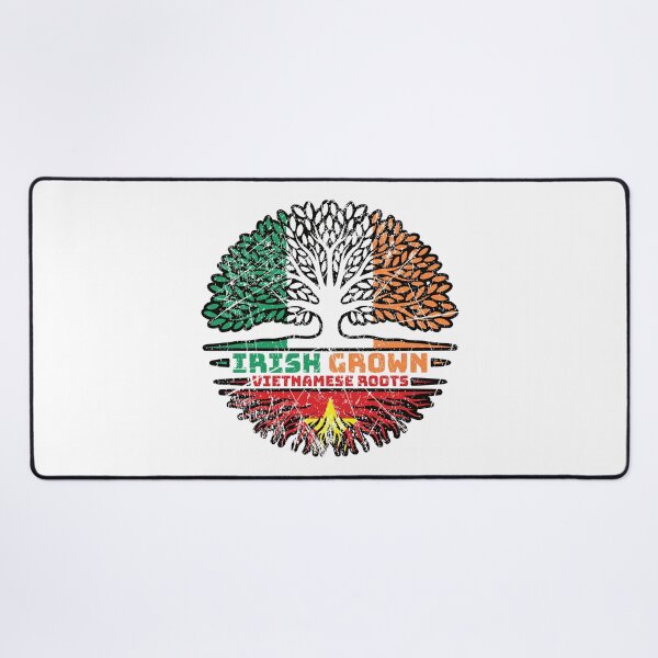 Item preview, Vietnamese Vietnam Irish Ireland Tree Roots Flag designed and sold by FlagX.