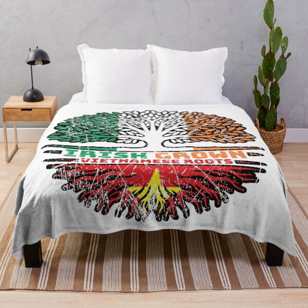 Item preview, Vietnamese Vietnam Irish Ireland Tree Roots Flag designed and sold by FlagX.