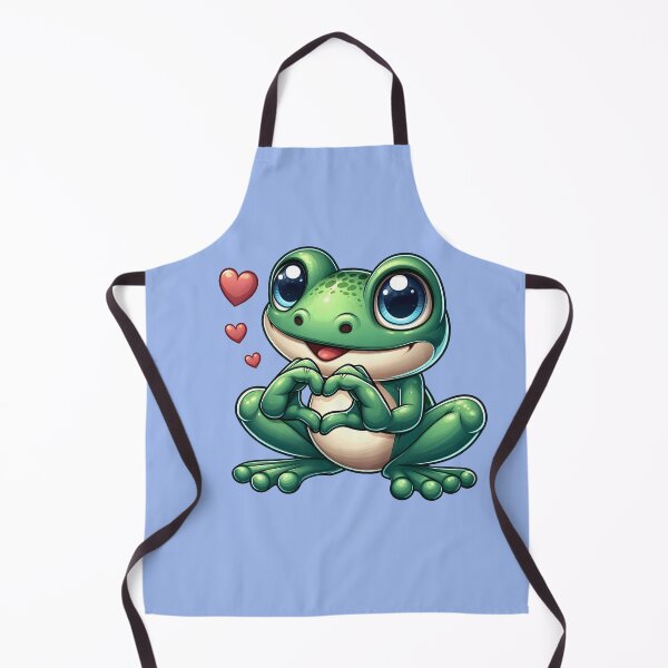 Item preview, Frog making harts,cute frog, frong sticker designed and sold by Janetlousart.