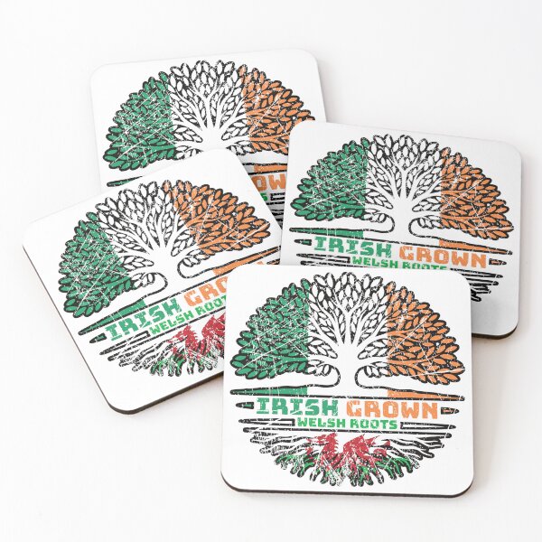 Item preview, Welsh Wales Irish Ireland Tree Roots Flag designed and sold by FlagX.
