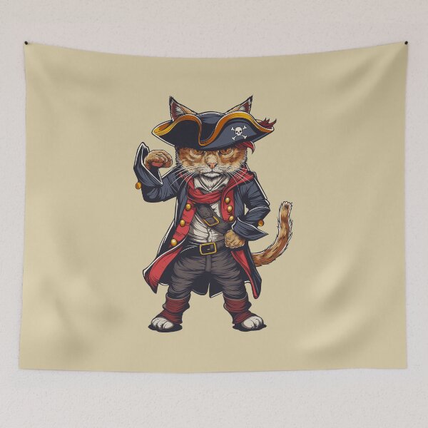 Item preview, Pirate Cat Captain  designed and sold by Wild-Co.